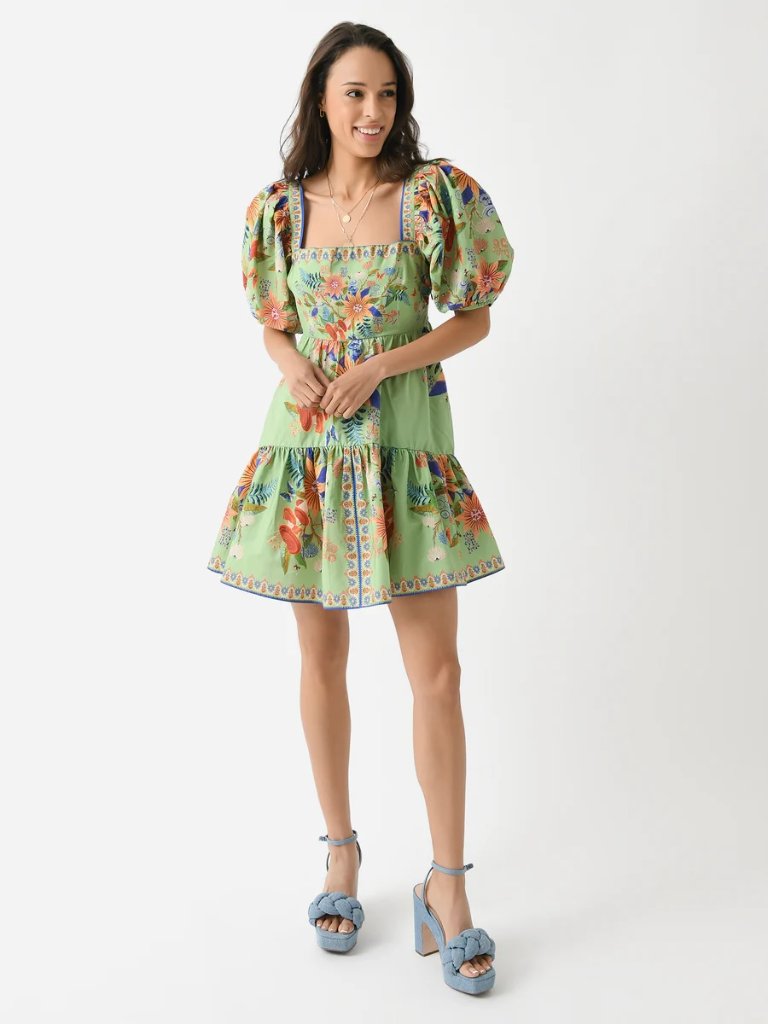 Farm Rio Women's Bright Yard Mini Dress